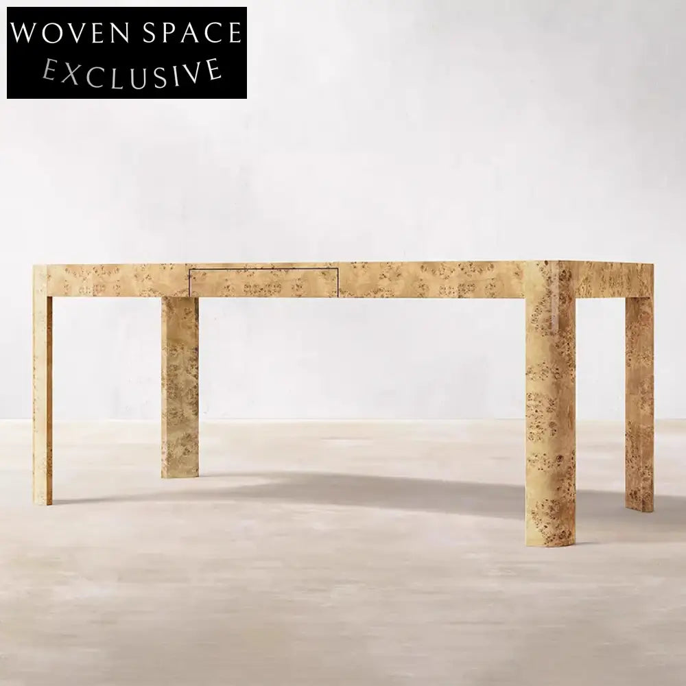 Luxury Solid Wood Burl Veneer Hotel Home Office Bedroom Dressing Table