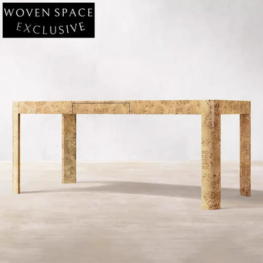 Luxury Solid Wood Burl Veneer Hotel Home Office Bedroom Dressing Table