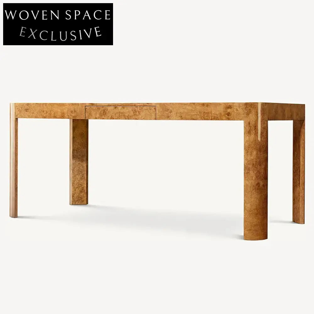 Luxury Solid Wood Burl Veneer Hotel Home Office Bedroom Dressing Table