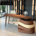 Luxury Solid Wood Executive Desk with Drawer, Italian Style Modern Office Table