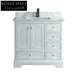 Luxury Solid Wood Floor Mount Bathroom Vanity with Integrated Sink