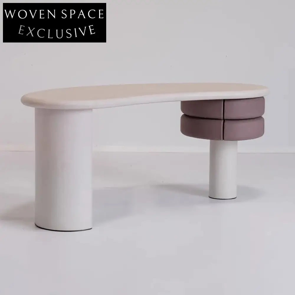 Luxury Solid Wood & Marble Office Desk for Home Bedroom & Hotel