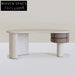 Luxury Solid Wood & Marble Office Desk for Home Bedroom & Hotel