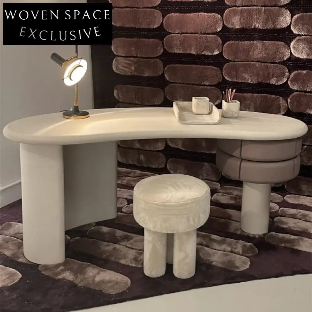 Luxury Solid Wood & Marble Office Desk for Home Bedroom & Hotel