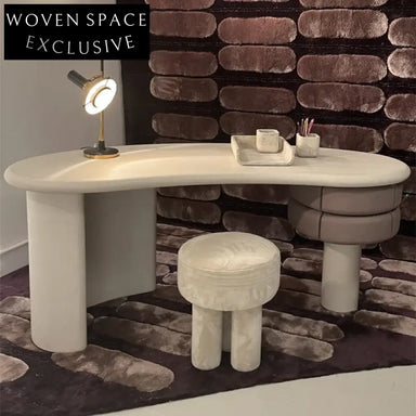 Luxury Solid Wood & Marble Office Desk for Home Bedroom & Hotel