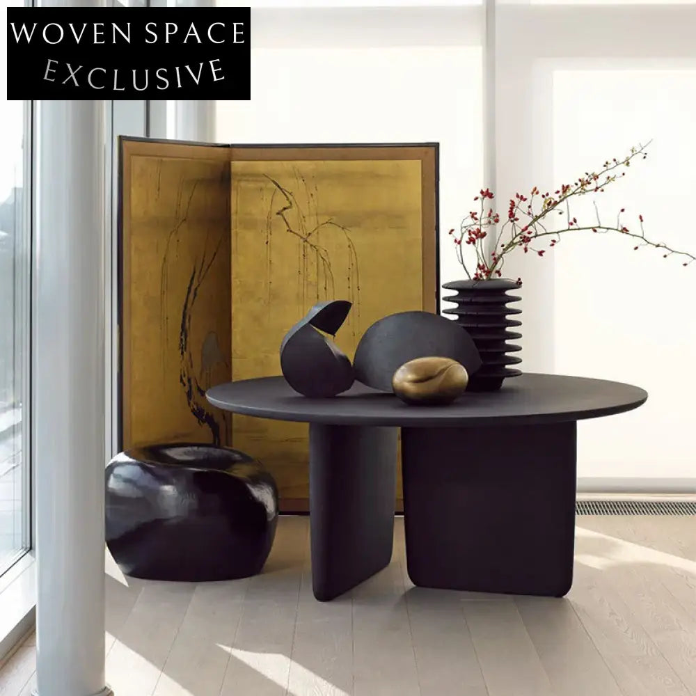 Luxury Solid Wood Round Oak Modern Dining Table Set for Elegant Homes