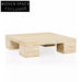 Luxury Square Calacatta Travertine Marble Living Room Coffee Table