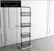 Luxury Stainless Steel 4-Tier Freestanding Bathroom Shower Caddy Organizer Rack