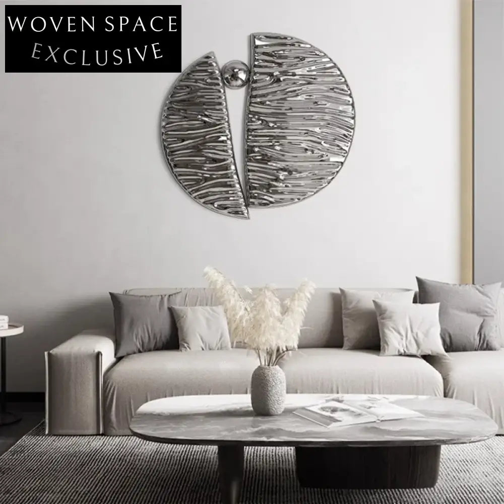 Luxury Stainless Steel Abstract Wall Art Hanging Decor for Modern Interiors