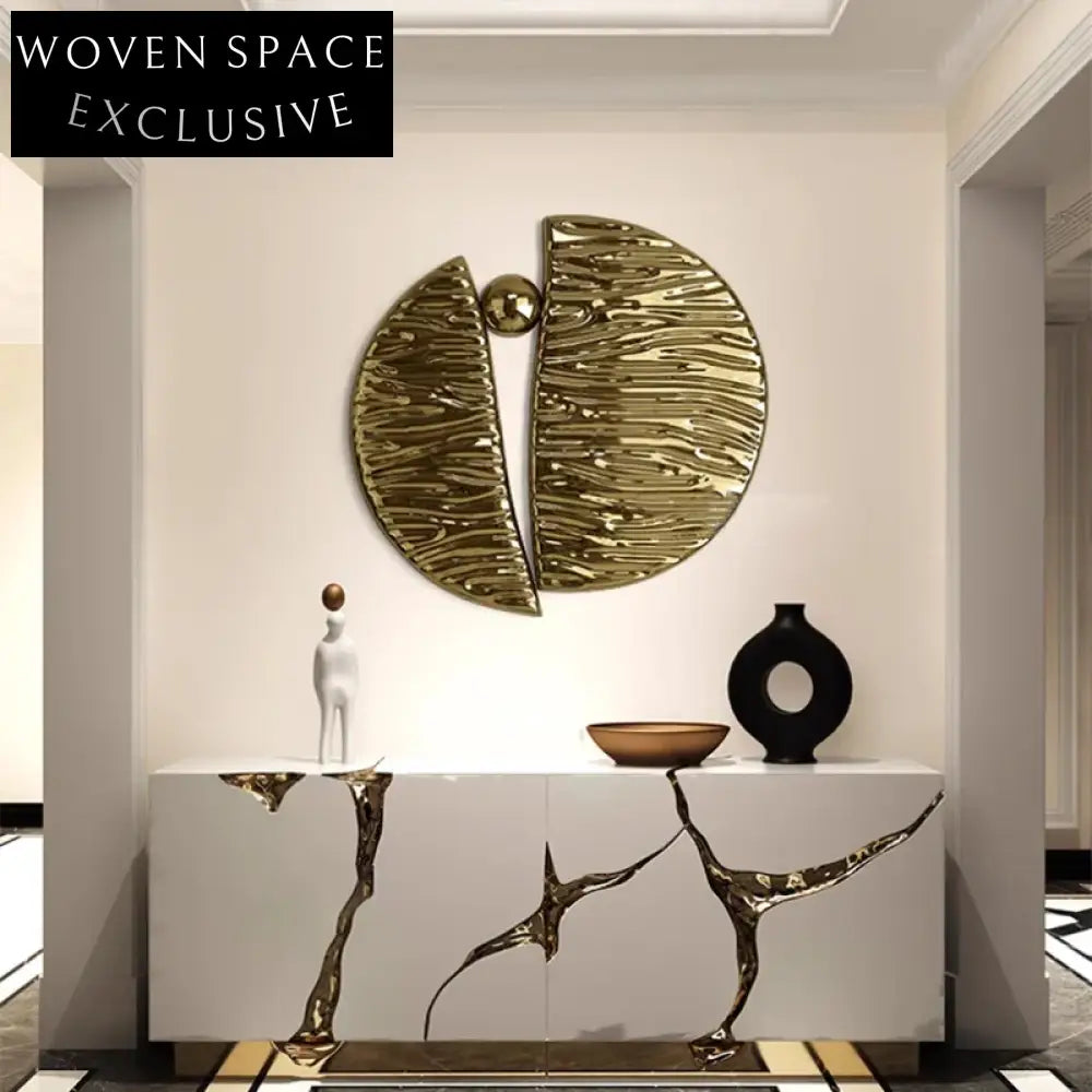 Luxury Stainless Steel Abstract Wall Art Hanging Decor for Modern Interiors