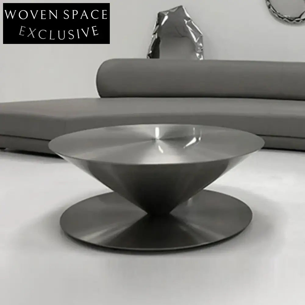 Luxury Stainless Steel Cone Coffee Table for Modern Living Room Decor