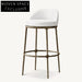 Luxury Stainless Steel Metal Velvet Bar Stool High Bistro Chair for Events