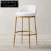 Luxury Stainless Steel Metal Velvet Bar Stool High Bistro Chair for Events