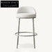 Luxury Stainless Steel Metal Velvet Bar Stool High Bistro Chair for Events