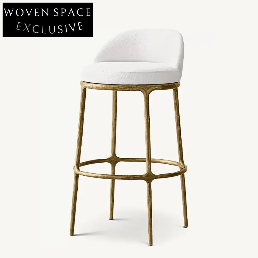 Luxury Stainless Steel Metal Velvet Bar Stool High Bistro Chair for Events