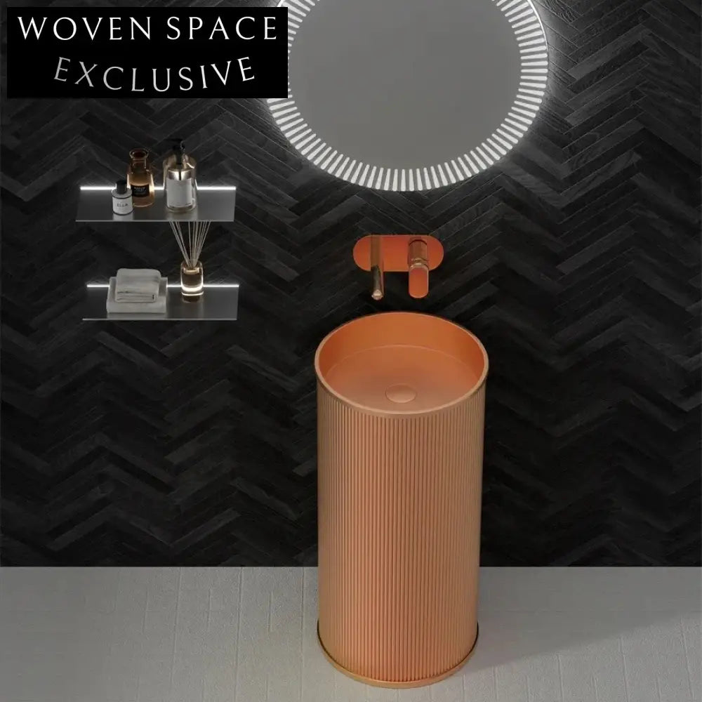 Luxury Stainless Steel Pedestal Hand Wash Basin - Modern Bathroom Sink