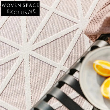 Luxury Striped Polyester Wilton Rug - Modern Geometric Floor Covering