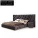 Luxury Suede Upholstered Soft Bed - Queen or King Size