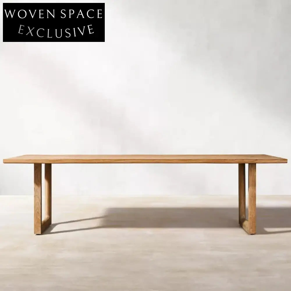 Luxury Teak Outdoor Dining Set with Armchairs & Table for Patio Garden