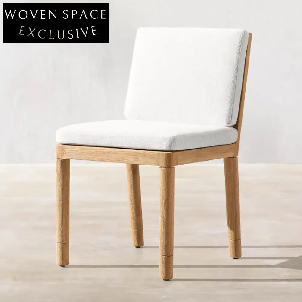 Luxury Teak Wood Outdoor Dining Furniture Collection with Weatherproof Cushions