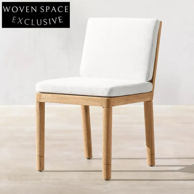 Luxury Teak Wood Outdoor Dining Furniture Collection with Weatherproof Cushions