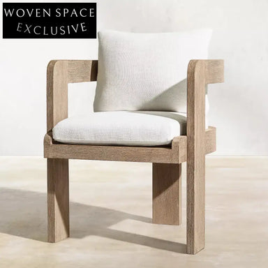 Luxury Teak Wood Outdoor Dining Set for Patio and Garden Spaces