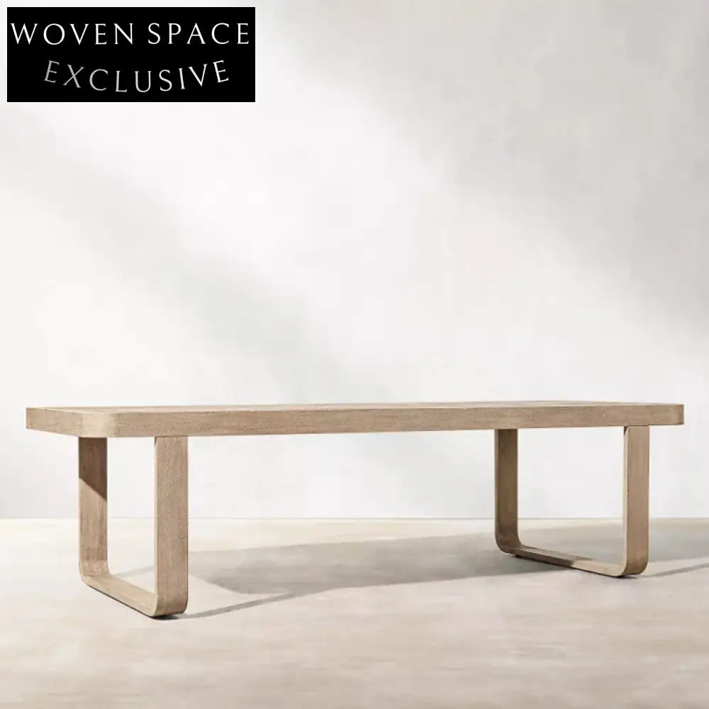 Luxury Teak Wood Outdoor Dining Set for Patio and Garden Spaces