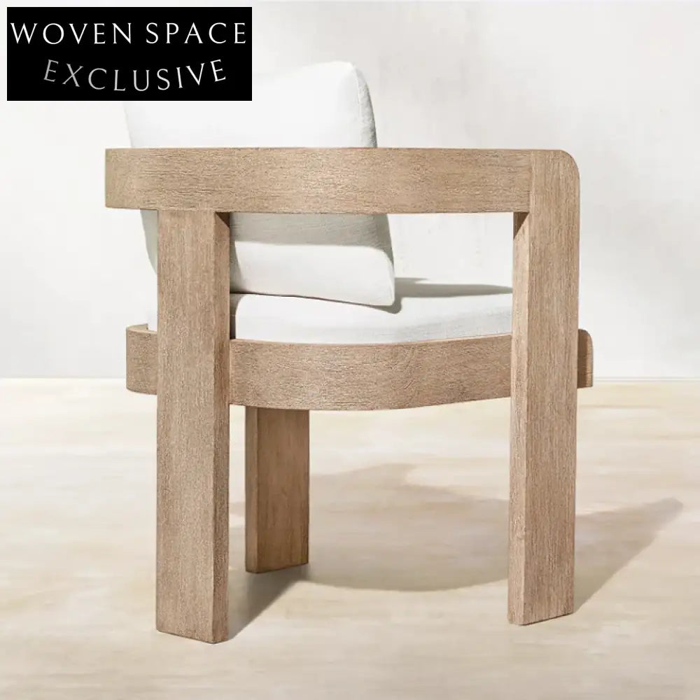 Luxury Teak Wood Outdoor Dining Set for Patio and Garden Spaces