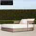 Luxury Teak Wood Outdoor Double Sun Lounger Daybed with Plush Cushions