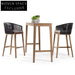 Luxury Teak Wood Outdoor High Bar Stool with Comfortable Rope Weave