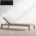 Luxury Teak Wood Outdoor Patio Adjustable Chaise Lounge Daybed