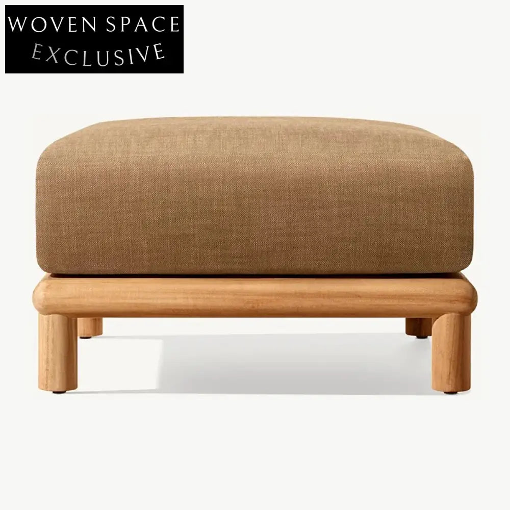 Luxury Teak Wood Outdoor Sofa Set with Quick-Dry Cushions for Patio