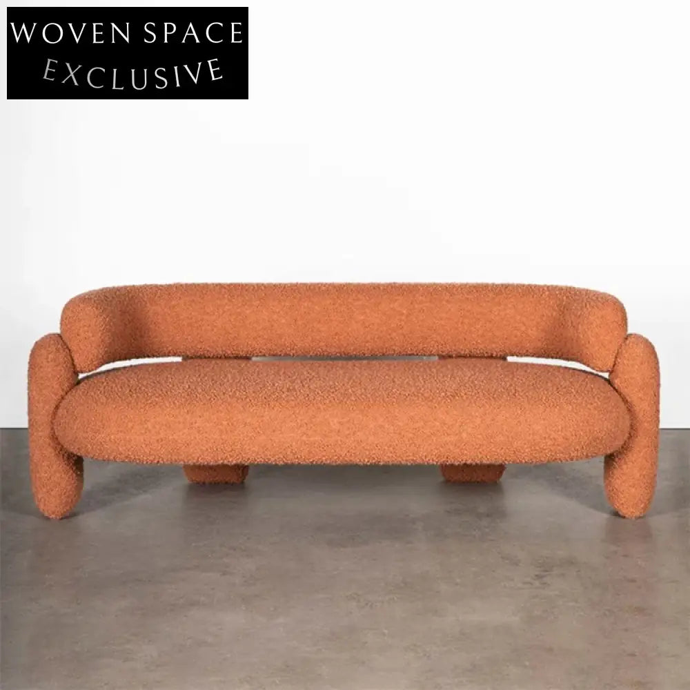 Luxury Teddy Fabric Modern Leisure Sofa Chair for Living Room Comfort