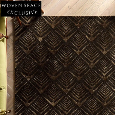 Luxury Thick Polyester Area Rug - Vintage Dark Gray Abstract Home Decor