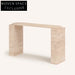 Luxury Travertine Console Table Entryway Hallway Accent Stone Design