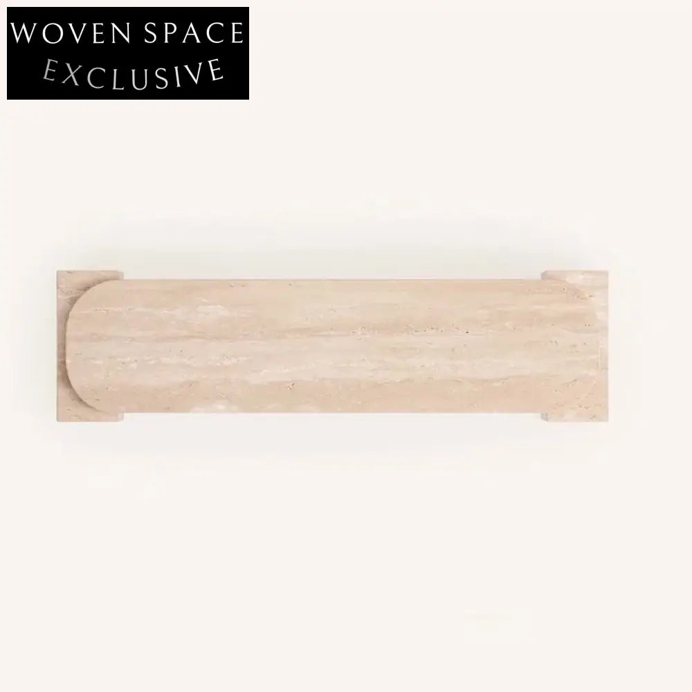 Luxury Travertine Console Table Entryway Hallway Accent Stone Design