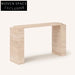 Luxury Travertine Console Table Entryway Hallway Accent Stone Design