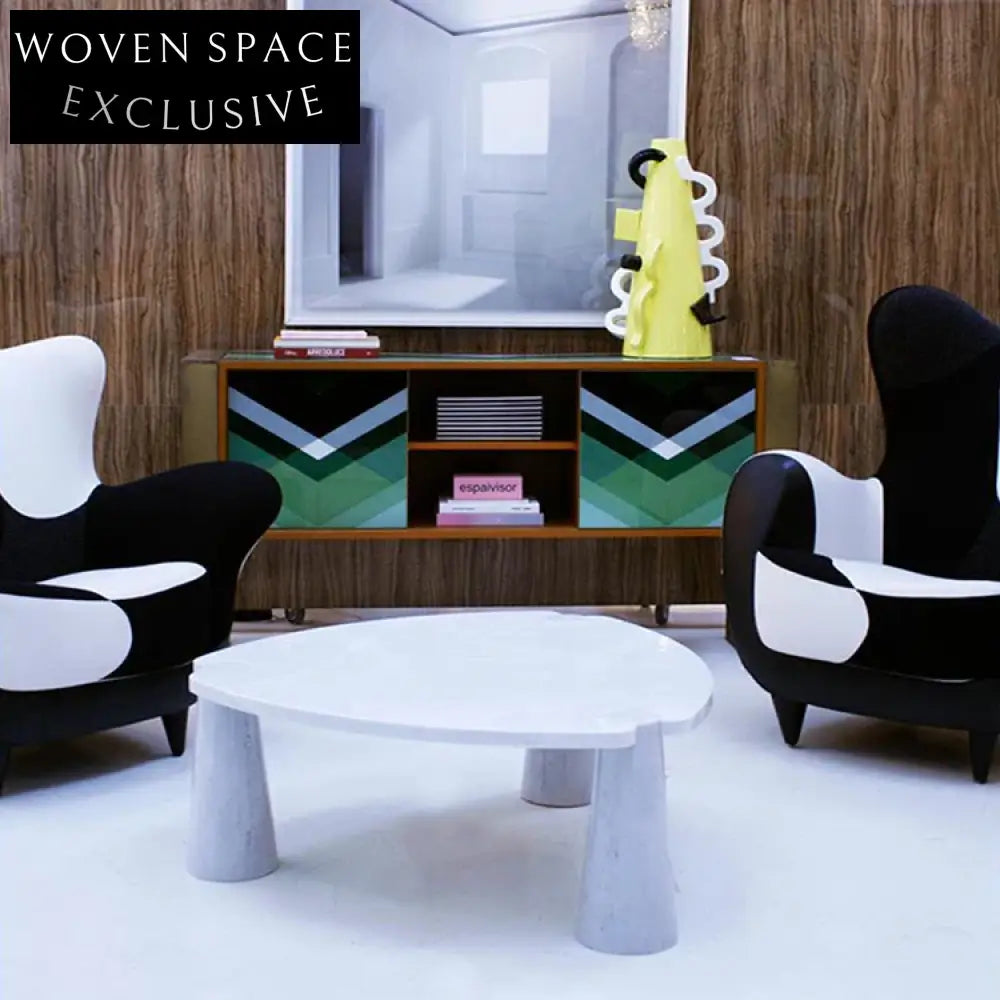 Luxury Triangle Natural Marble Stone Top Modern Living Room Coffee Table