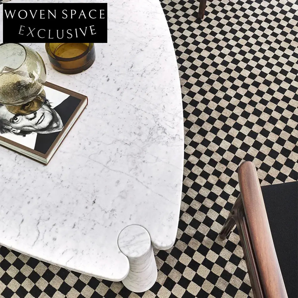 Luxury Triangle Natural Marble Stone Top Modern Living Room Coffee Table