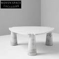 Luxury Triangle Natural Marble Stone Top Modern Living Room Coffee Table