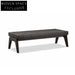 Luxury Tufted Leather Bedroom Bench, Modern Chesterfield Ottoman Stool