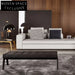 Luxury Tufted Leather Bedroom Bench, Modern Chesterfield Ottoman Stool