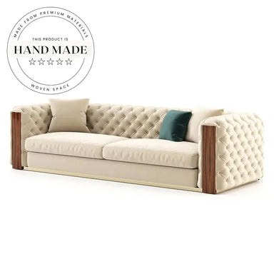 Luxury Tufted Velvet Chesterfield Modern Living Room Sofa