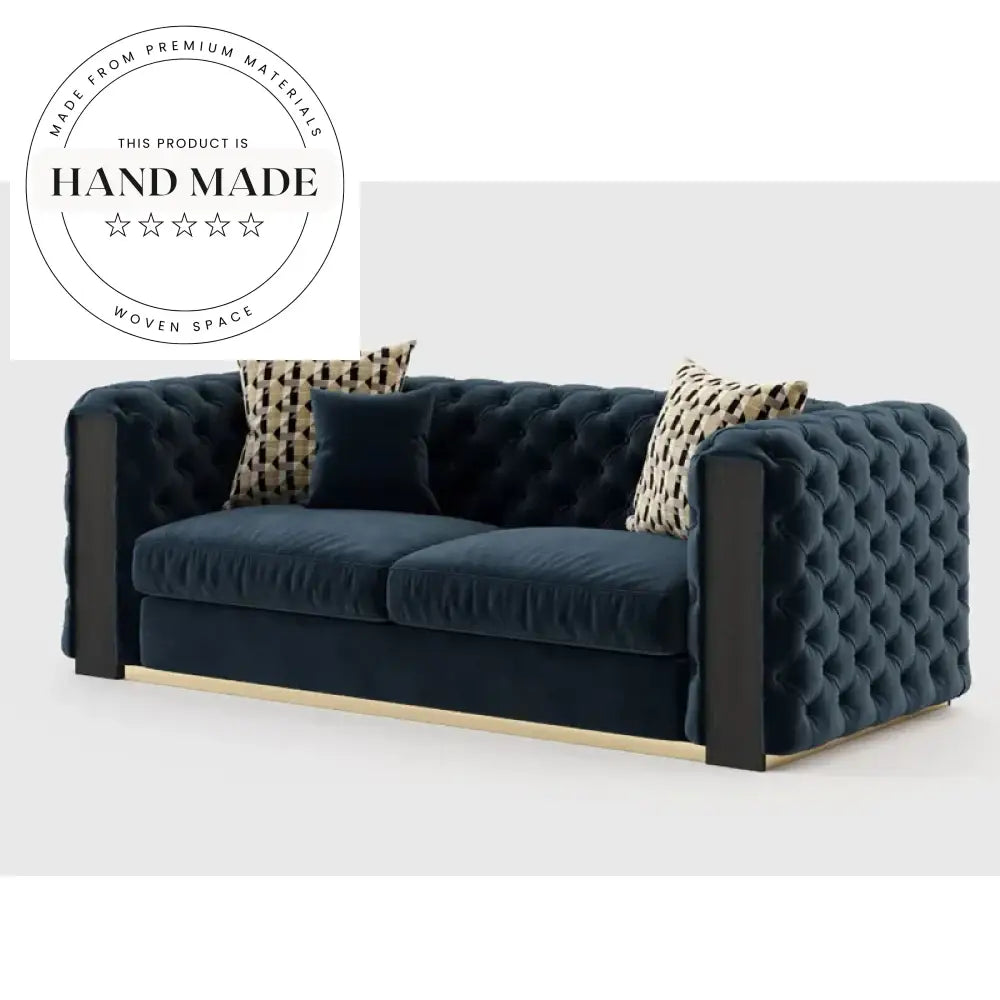 Luxury Tufted Velvet Chesterfield Modern Living Room Sofa