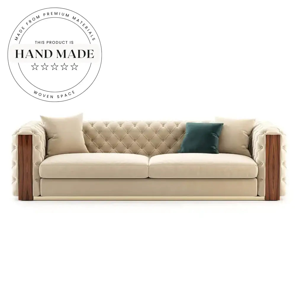 Luxury Tufted Velvet Chesterfield Modern Living Room Sofa
