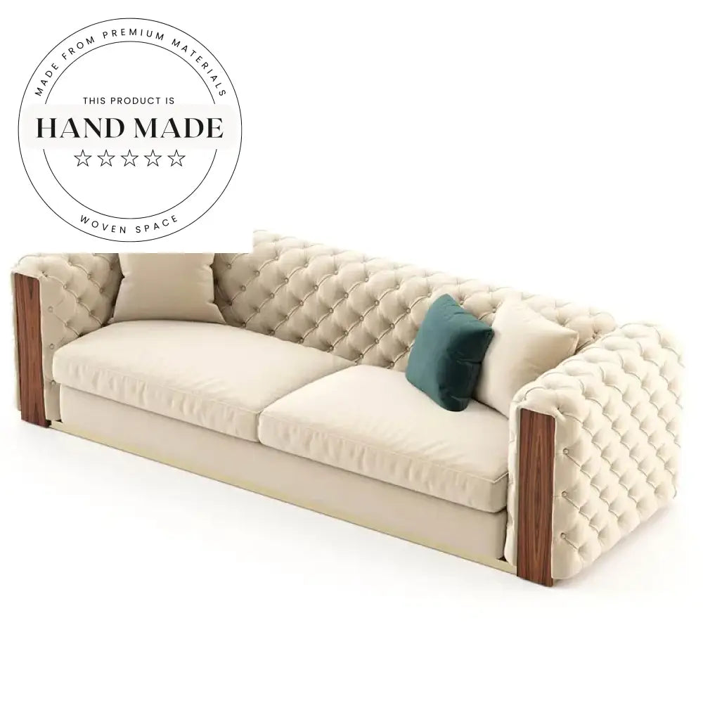 Luxury Tufted Velvet Chesterfield Modern Living Room Sofa