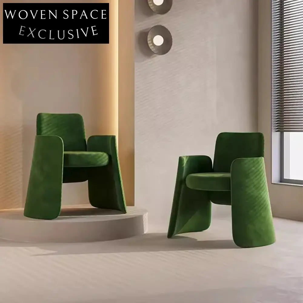 Luxury Velvet Armrest Dining Chair, Modern Accent Design for Hotels & Homes