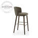 Luxury Velvet Bar Stool, Metal Frame, Solid Wood Footrest Counter Chair