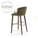 Luxury Velvet Bar Stool, Metal Frame, Solid Wood Footrest Counter Chair