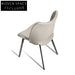 Luxury Velvet Fabric Dining Chair, Modern Metal Legs, Comfortable Restaurant Seating